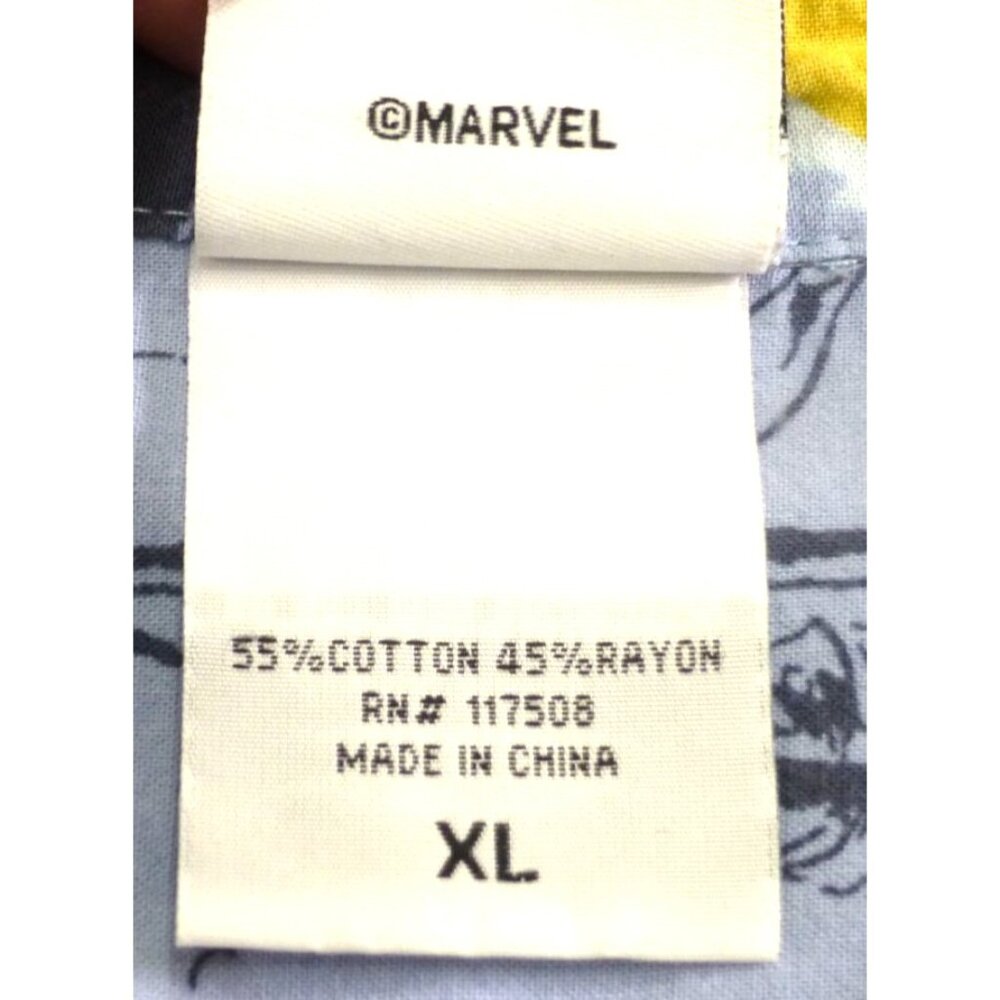 Marvel Mens XL Spider-Man Hawaiian Shirt Tropical Palm & Spider-Man Hammock Prin - Picture 5 of 12